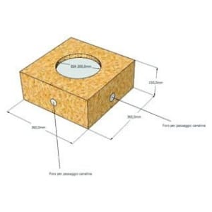 BACK BOX MDF IDROFUGO BOWERS & WILKINS BBCC 66