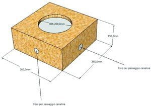 BACK BOX MDF IDROFUGO BOWERS & WILKINS BBCC 66