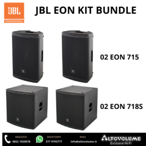 KIT POWER BUNDLE JBL | 02 JBL EON 715 + 02 SUB JBL EON 718S