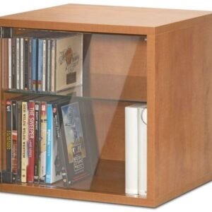 CONTENITORE IN LEGNO ANTINA IN VETRO CD/LP PRO-JECT CUBE IT GD