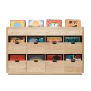 SYMBOL AUDIO DOVETAIL 4 x 2.5 STORAGE CABINET | MOBILE RACCOGLITORE Legno Massello Pregiato PER 1080 LP