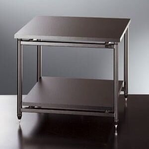 TAVOLINO 2 RIPIANI SOLIDSTEEL 5.2. COLORE NERO