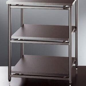 TAVOLINO 3 RIPIANI SOLIDSTEEL 5.3. COLORE NERO