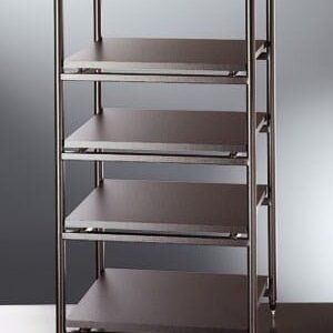 TAVOLINO SOLIDSTEEL 5 RIPIANI 5.5. COLORE NERO