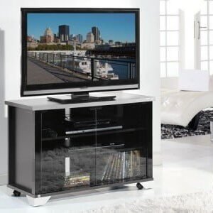 MOBILE CHIUSO TV HI-FI STEREO MUNARI MONTREAL BA 191 NERO