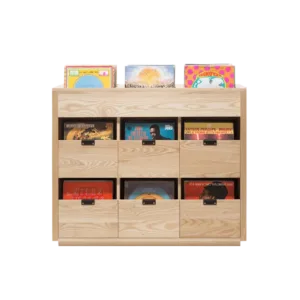 SYMBOL AUDIO DOVETAIL 3 x 2.5 STORAGE CABINET | MOBILE RACCOGLITORE Legno Massello Pregiato PER 810 LP