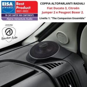 KIT ALPINE "The Companion Ensemble" | COPPIA ALTOPARLANTI RADIALI DA CRUSCOTTO PER DUCATO DA 12 cm