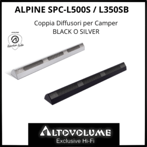 ALPINE SPC-L500S / SB | Coppia diffusori Silver o Black per Camper - Montaggio su superficie in cabina