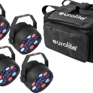 EUROLITE Set 4x LED PARty Spot + Borsa morbida