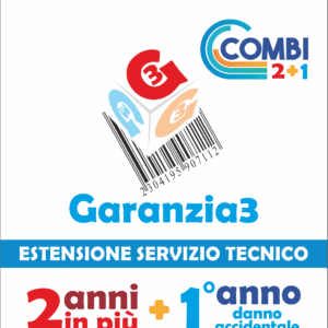 GARANZIA COMBI 1000 | 2 Anni di Garanzia Aggiuntiva + 1 Anno Danno Accidentale fino a 1000,00€