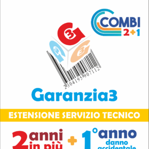 GARANZIA COMBI 2000 | 2 Anni di Garanzia Aggiuntiva + 1 Anno Danno Accidentale fino a 2000,00€
