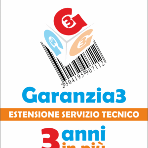 GARANZIA 3 - 2000 | Estensione Servizio Tecnico Garanzia Aggiuntiva 3 Anni | Massimale Copertura 2000,00€