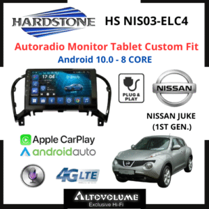 HARDSTONE HS NIS03-ELC4 | Autoradio-Monitor-Tablet Custom Fit per NISSAN JUKE (1ST GEN.)