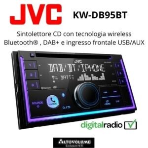 JVC KW-DB95BT | Autoradio CD 2 Din Bluetooth / DAB+ / Usb-Aux Input - Amazon Alexa
