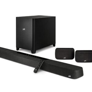 POLK AUDIO MagniFi MAX AX SR | SoundBar + Subwoofer + Diffusori Surround Posteriori (senza fili)