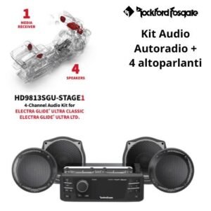 ROCKFORD FOSGATE Audio Kit HD9813SGU-STAGE1 | Kit AUTORADIO + 4 Altoparlanti