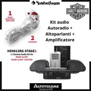 ROCKFORD FOSGATE HD9813RG PMX STAGE2 | Kit Audio per Harley-Davidson Road Glide 1998-2013