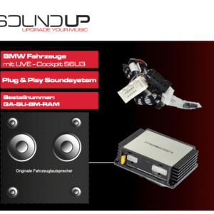 SOUNDUP GA-SU-BM-RAM | Pacchetto SoundUp per tutte le BMW della serie G con unità RAM di fabbrica.