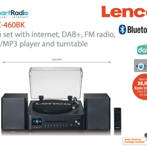 LENCO MC-460 | Sistema all-in-one | Giradischi + Lettore CD + Internet Radio + Diffusori