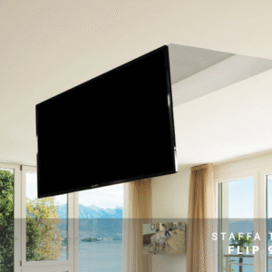 MAIOR FLIP 90 | Staffa TV Soffitto-Motorizzata-Apertura a Libro-Led/Lcd/Plasma 42''-80'' (Schermo visible quando Chiuso)