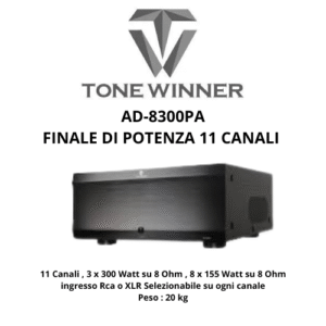 TONEWINNER AD-8300PA | Finale di Potenza Home Theater 11 Canali