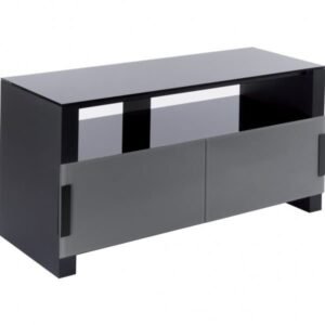 MOBILE DUE RIPIANI CON ANTE IN VETRO COLORE GRIGIO ERARD BILT AMER036741