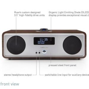 RADIO DA TAVOLO RUARK AUDIO WIRELESS BLUETOOTH R2S BLACK