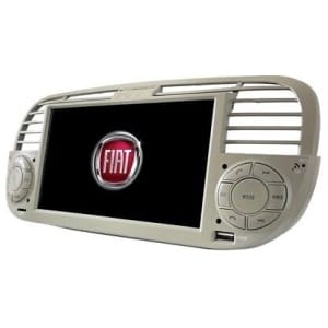 HARDSTONE HS FIA01WAXS | CUSTOM FIT SISTEMA ANDROID per FIAT 500 (FINO AL 2014) (AVORIO)