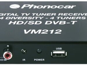 Sintonizzatore Auto TV digitale 4 antenne DIVERSITY PHONOCAR VM212