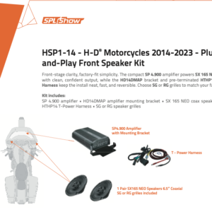 Hertz HSP1-14 – Kit Audio Frontale Plug & Play per Harley-Davidson® (2014–2023)