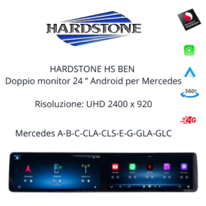 HARDSTONE HS BEN 24” – Doppio Monitor per Mercedes