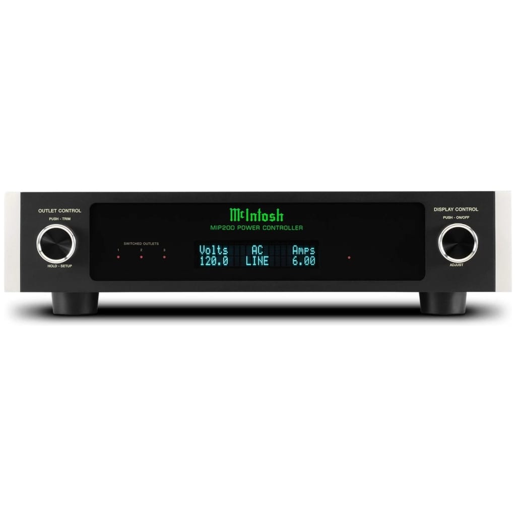 Pannello frontale del McIntosh MIP200, sistema di protezione e monitoraggio dell'impianto