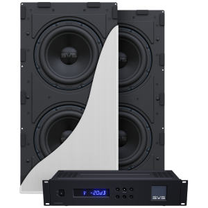 SVS 3000 In-Wall Dual, due subwoofer da incasso a parete con amplificatore Sledge STA-800D2C