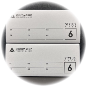 JICO STYLUS CASE TWO-PIECE CSS-J600W | Coppia di custodie in acrilico, 6 stili ciascuna
