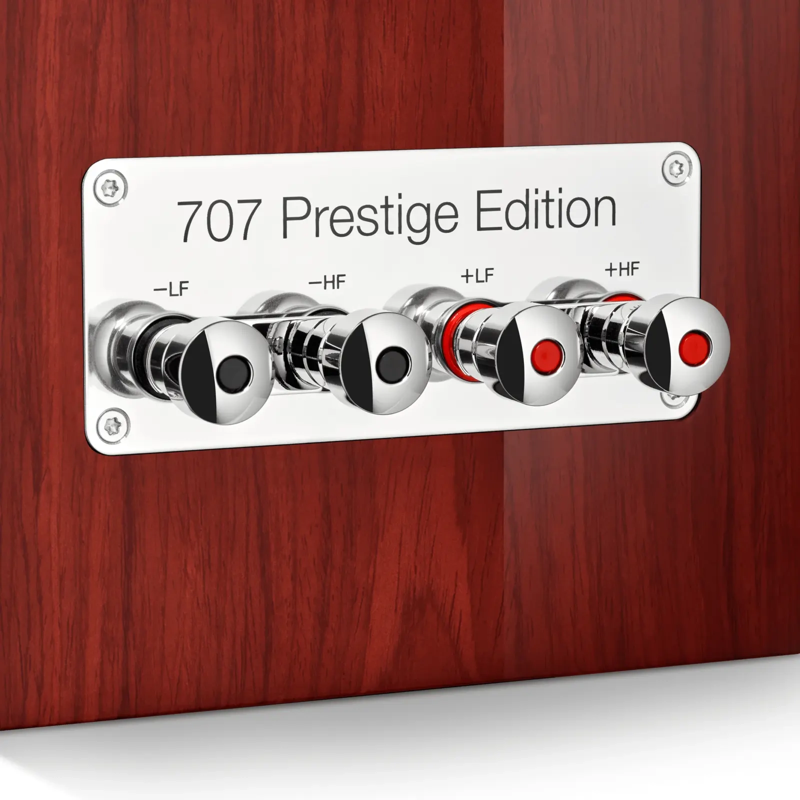 B&W 707 Prestige Edition, morsetti e targhetta B&W 707 Prestige Edition, morsetti e targhetta