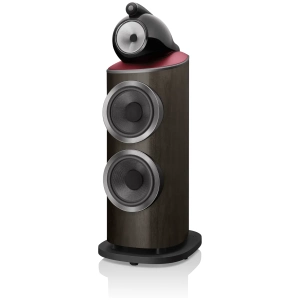 B&W 801 Abbey Road Limited Edition in Vintage Walnut con pelle rossa Connolly