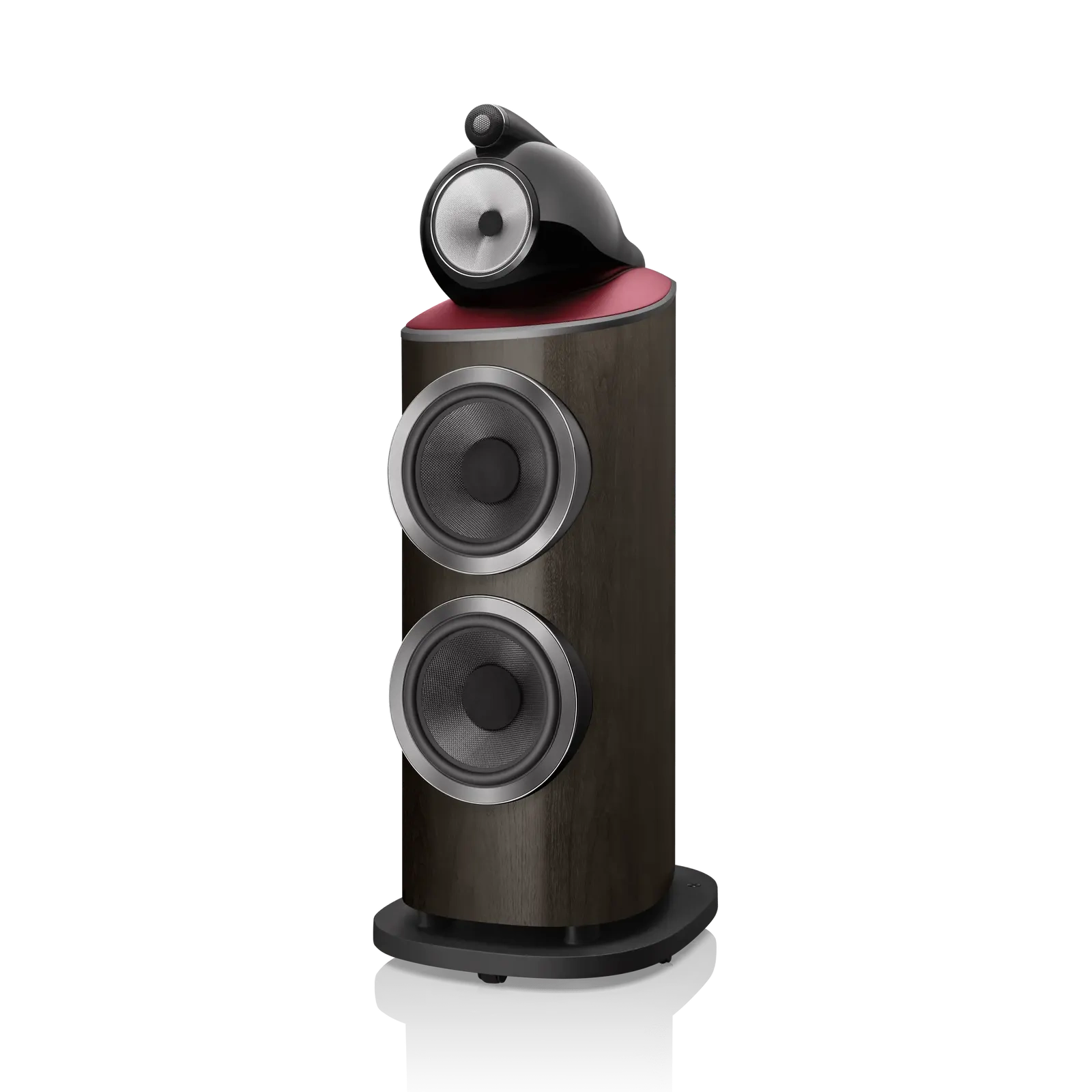 B&W 801 Abbey Road Limited Edition in Vintage Walnut con pelle rossa Connolly B&W 801 Abbey Road Limited Edition in Vintage Walnut con pelle rossa Connolly