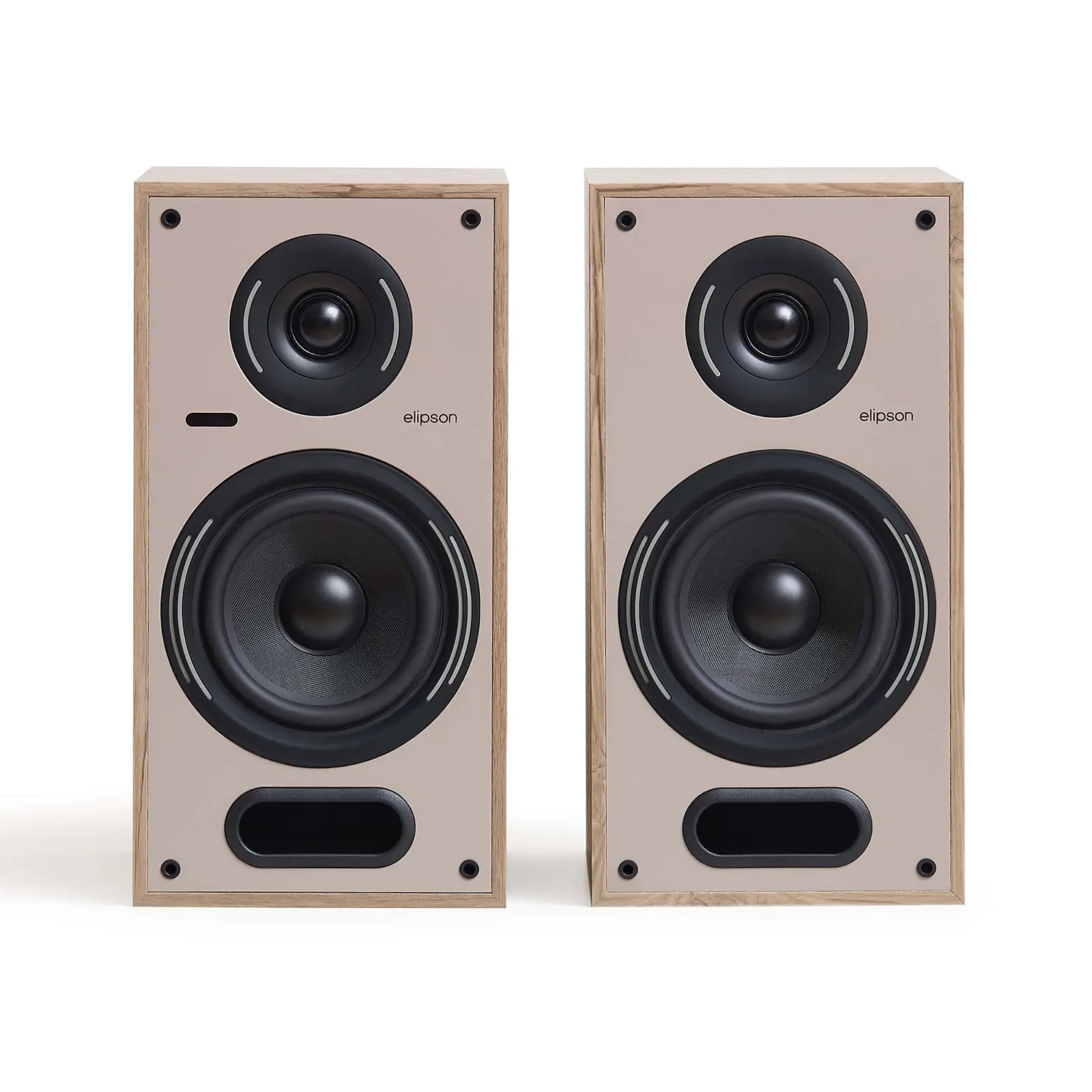 Elipson Horus 6B Active BT, Light Wood/Beige, vista frontale Elipson Horus 6B Active BT, Light Wood/Beige, vista frontale
