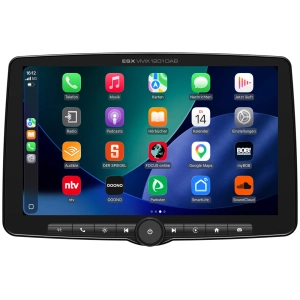 ESX VMX1201DAB, vista frontale con Apple CarPlay