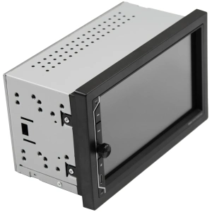 ESX VMX701DAB, vista laterale con telaio 2 DIN