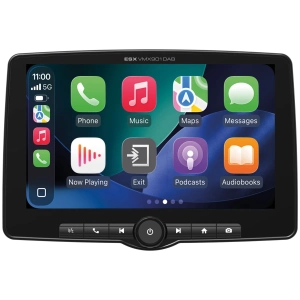 ESX VMX901DAB, vista frontale con Apple CarPlay