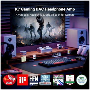 Fosi Audio K7 | DAC e Amplificatore per Cuffie da Tavolo - immagine 2