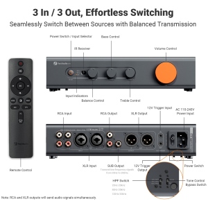 Fosi Audio ZP3 | Preamplificatore Stereo Bilanciato - immagine 3