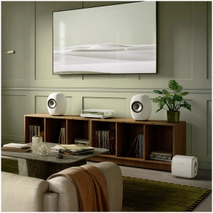 KEF LS LUXE Wireless MINERAL WHITE - Sistema Audio Attivo (Coppia) - immagine 2