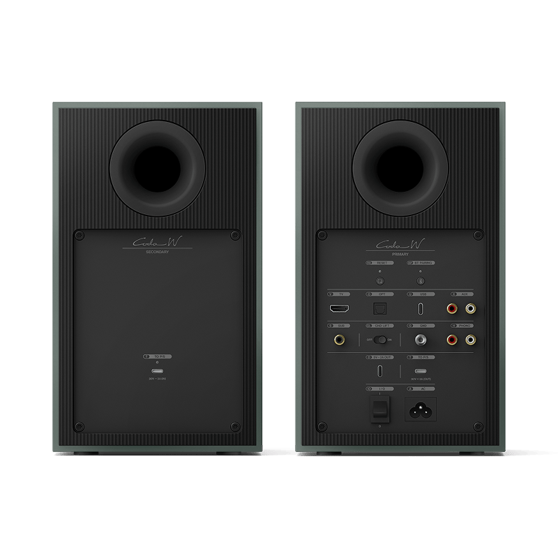 KEF Coda W MOSS GREEN – Set di Speaker Attivi (Coppia) – immagine 3 KEF Coda W MOSS GREEN - Set di Speaker Attivi (Coppia) - immagine 3