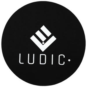 Ludic Anti-static Logo Felt Slipmat Nostatic – Tappetino per Giradischi
