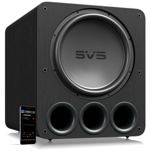 SVS PB17-Ultra R|Evolution subwoofer bass reflex, finitura Black Oak, vista frontale