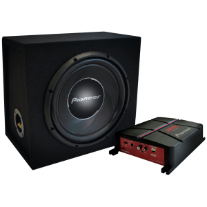 Pioneer GXT-3730B | Pacchetto amplificatore GM-A3702 e subwoofer TS-W30S4 in cassa