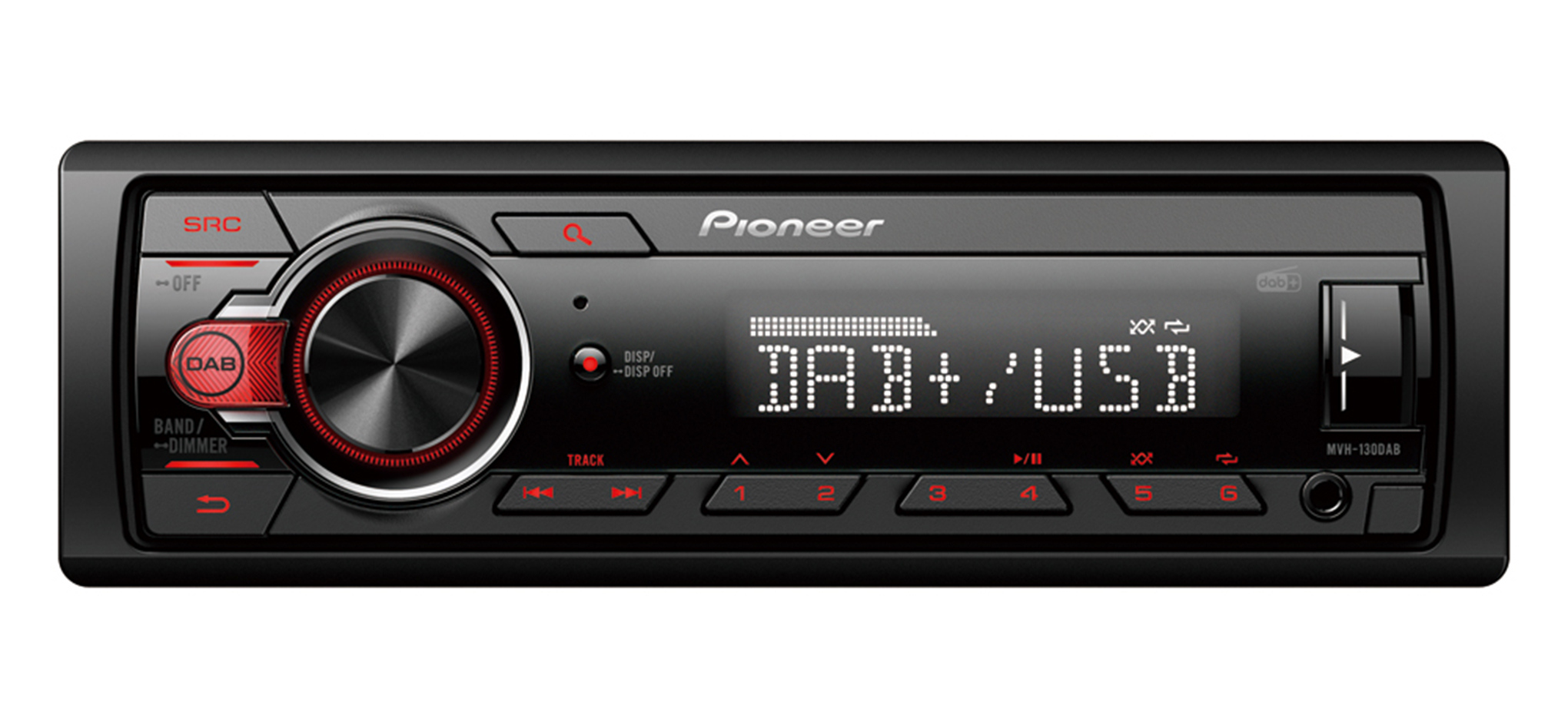 Pioneer MVH-130DAB | Sintolettore mechaless con RDS Pioneer MVH-130DAB | Sintolettore mechaless con RDS