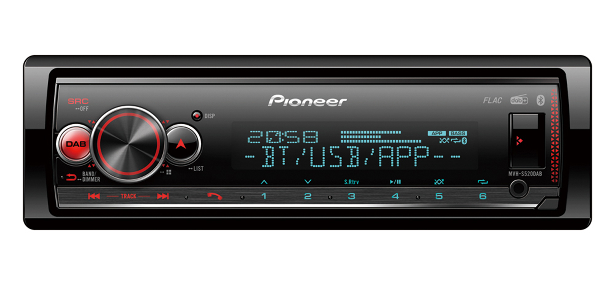 Pioneer MVH-S520DAB | Sintolettore mechaless RDS Pioneer MVH-S520DAB | Sintolettore mechaless RDS